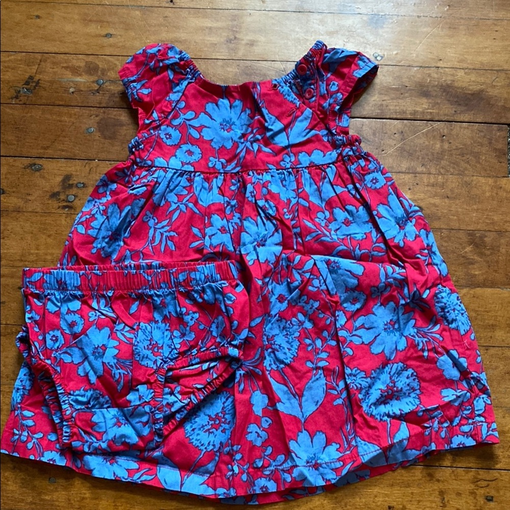 Tea Collection Floral Dress with bloomers
